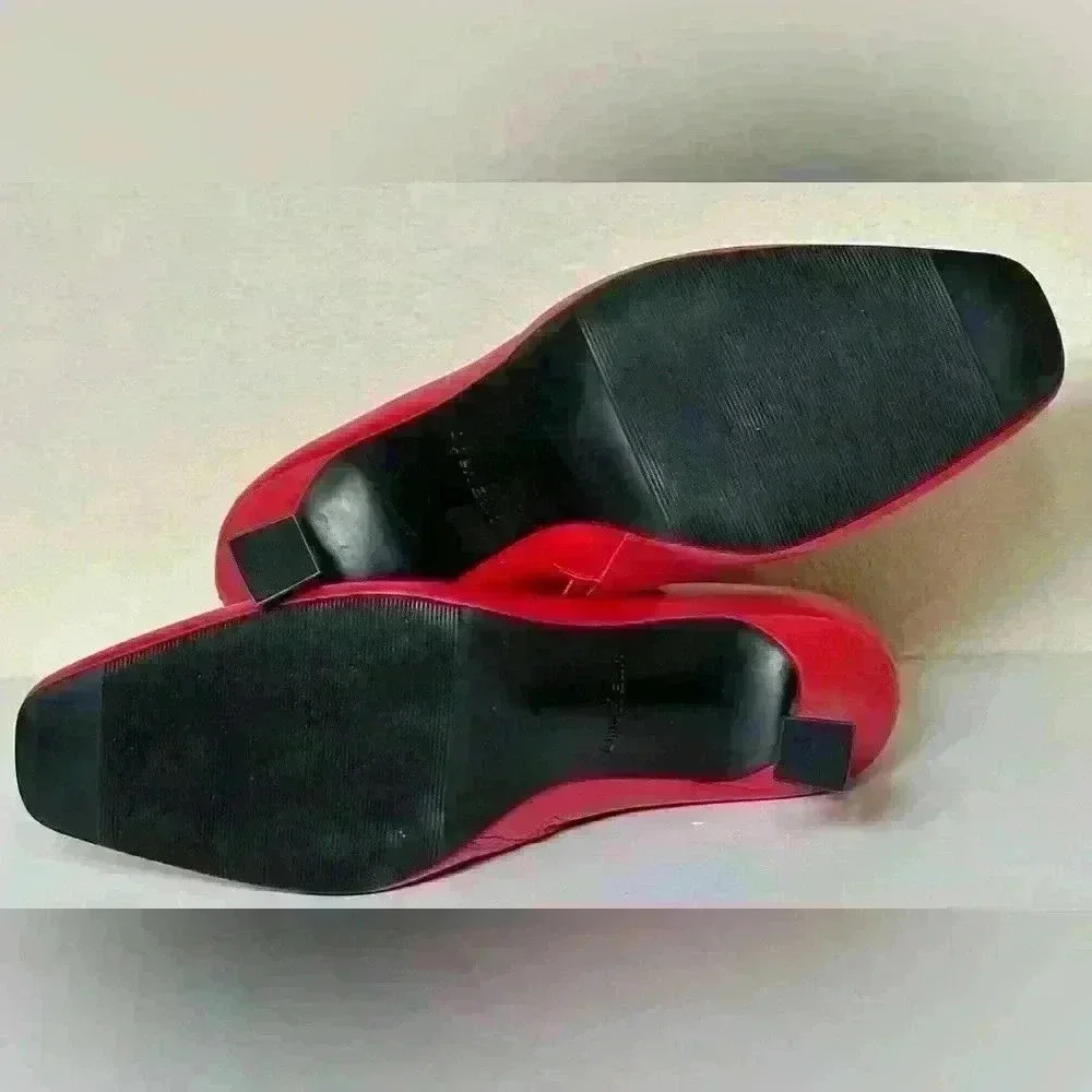 Open Edit Red Hesper Bootie Holiday Valentines Club Party 9.5 - Picture 7 of 10